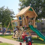 Hyland outdoor play equipment for schools climbing frame q2s